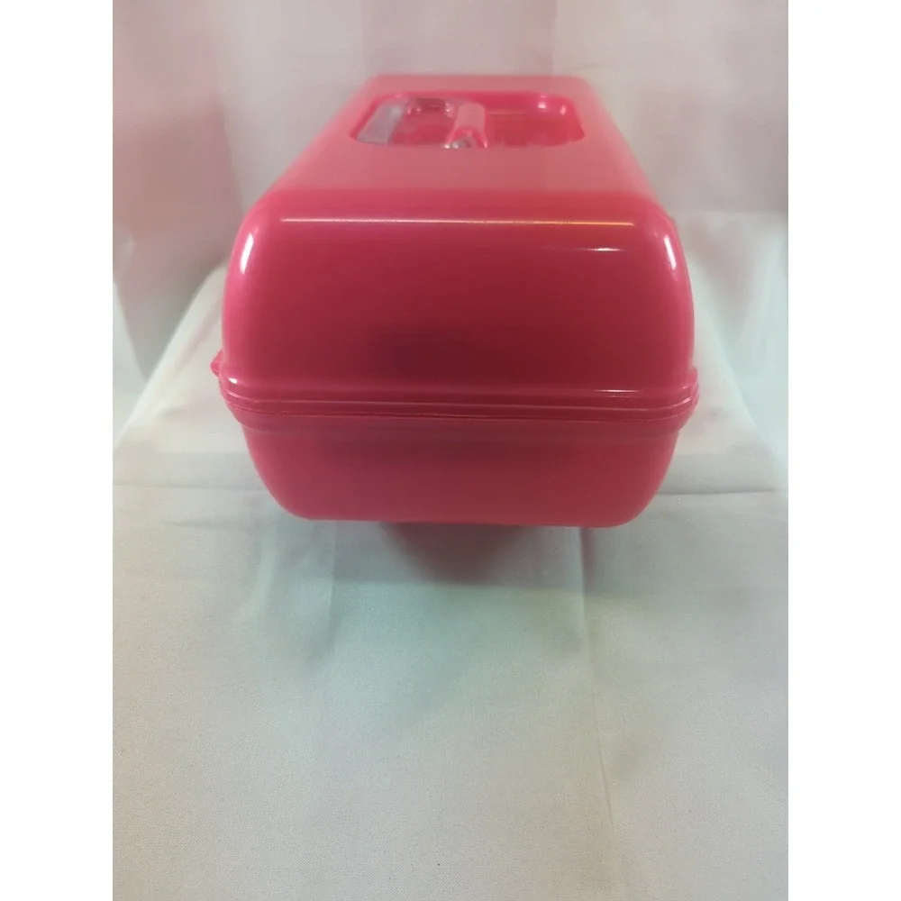 RARE Barbie Caboodles On The Go Girl Make Up Accessories Case Iconic Pink